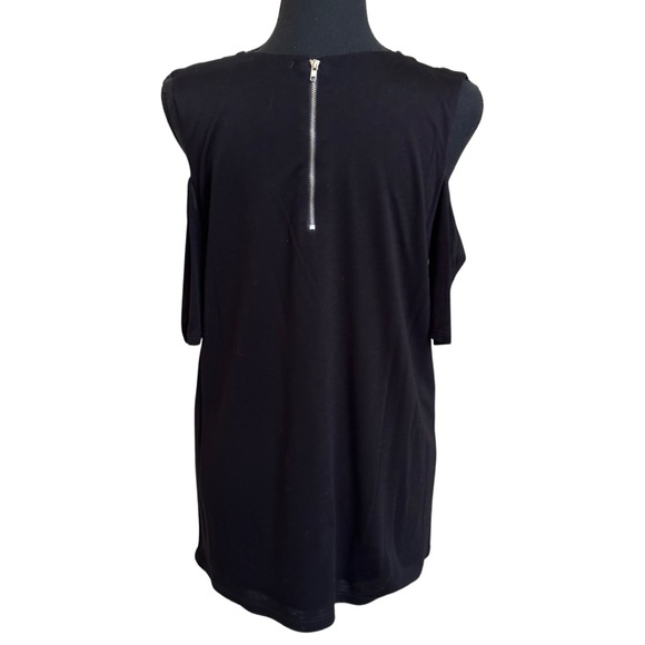 Cold Shoulder Black Top - EUC - Picture 3 of 5